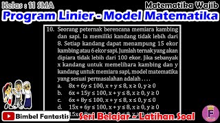 Program Linier - Model Matematika || Seri Belajar || No 10 || 2022/K11/MW/B2/UK2 || MTK Wajib 11 SMA