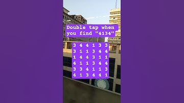 Observation Visual Test: 5 Seconds For You To Spot:4134 . Try Your Skills!  #search #puzzle #shorts