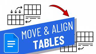 How to Move and Align Tables in Google Docs