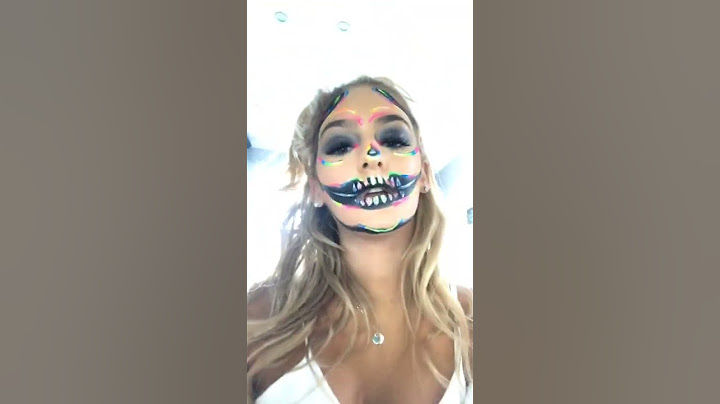 That transition tho NEON SKULL HALLOWEEN LOOK #31daysofhalloween #halloween