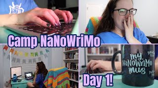 CAMP NANOWRIMO DAY 1! ? novelettes, my brother decides my projects, & 2,000 words