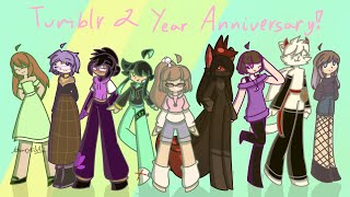 A Banner Of 2 Year Anniversary on Tumblr | [Read Description]