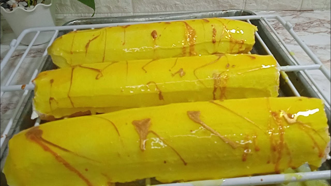 نبصملك متزيديش تشري الرولي من برا فقط ب3 حبات بيض خدمت هاذ الكمية كامل رولي الملعقة اقتصادي ويقطع