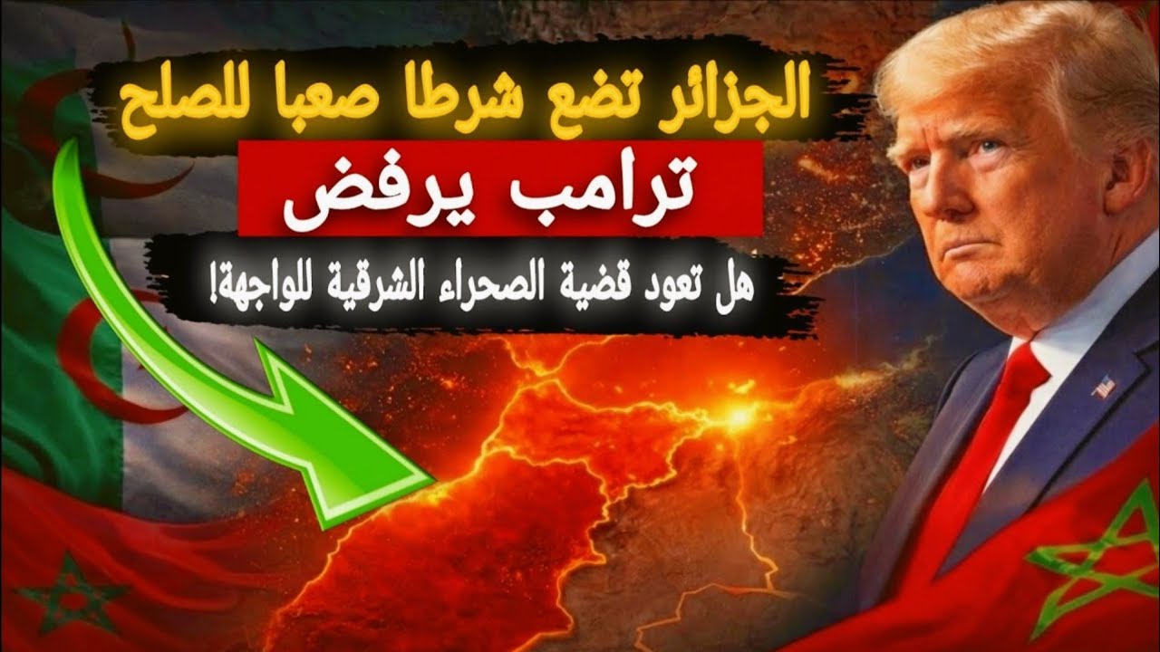 الجزائر تضع شرطًا صعبًا للصلح… وترامب يرفض ! هل تعود قضية الصحراء الشرقية للواجهة ؟