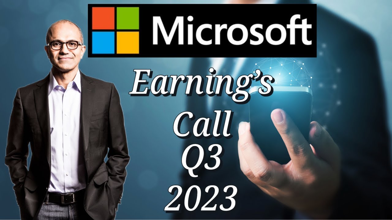 Microsoft Earnings Call Q3 2023 YouTube