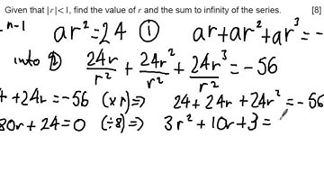 WJEC C2 June 2015 Q5 - Geometric Series Solution