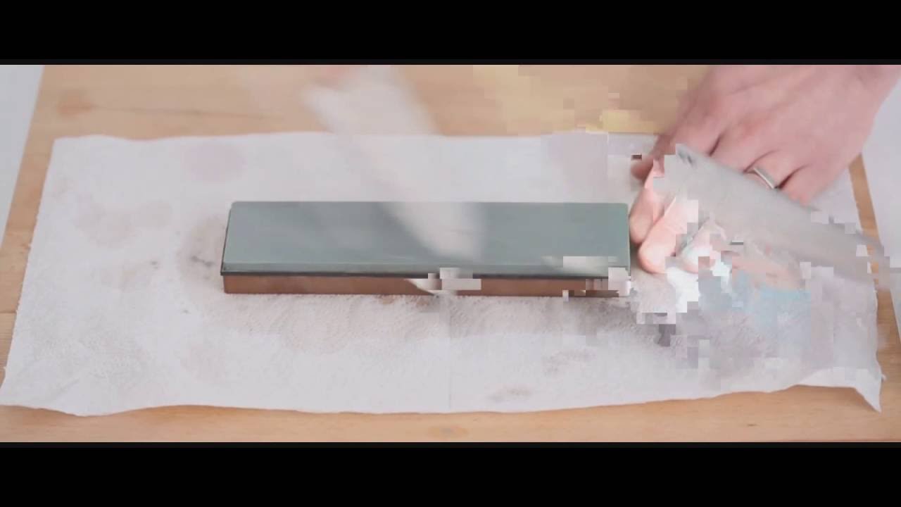Sharpen Knife Like a Pro with Whetstone - YouTube
