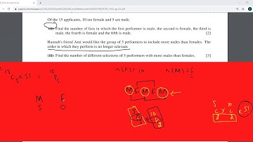 || Past Paper Questions on Permutations and Combinations 1||