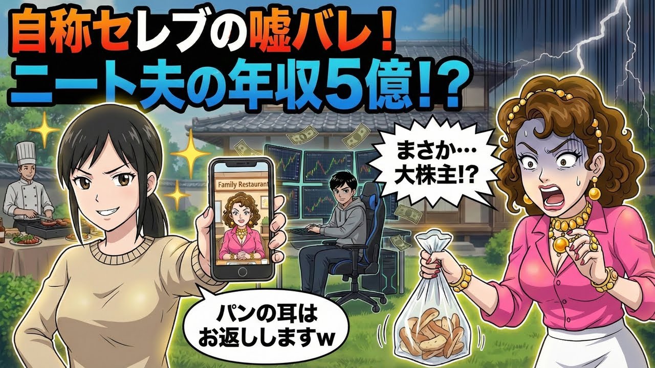 【アニメ】「旦那ニートw」と笑うママ友。夫が年収5億の投資家で、お宅の会社の筆頭株主だと知って絶望w
