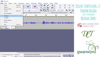 Digital Storytelling - Record in Audacity Tutorial
