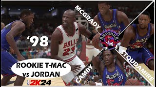 '98 RAPTORS vs BULLS - Rookie T-MAC, Marcus Camby, Damon Stoudamire  vs JORDAN The Last Dance Season