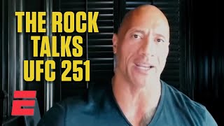 Dwayne Johnson talks Fight Island, UFC 251 \& Usman vs. Masvidal