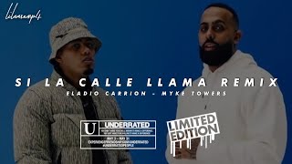 Si La Calle Llama Remix - Eladio Carrión Ft. Myke Towers (Lyric Video)