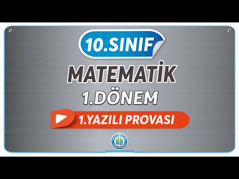 10.SINIF 1.DÖNEM 1.YAZILI SORULARI | 10.SINIF MATEMATİK MatBook | Rehber Matematik