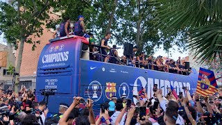 Fc Barcelona Champions Parade 2026 🏆 Camp Nou Streets Celebration