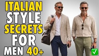 How To Dress Like The World's Most Stylish Men In July | Italian Style Guide Men 40*