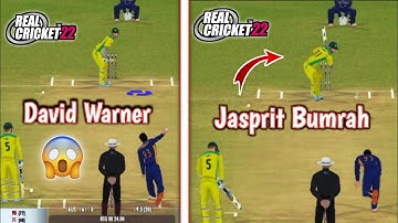 David Warner Biggest Six 6 To Jasprit Bumrah 😱🔥 || Real Cricket 22 || #rc22 #realcricket22