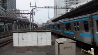 【HD】山手線Ｅ２３１系到着・京浜東北線２０９系到着