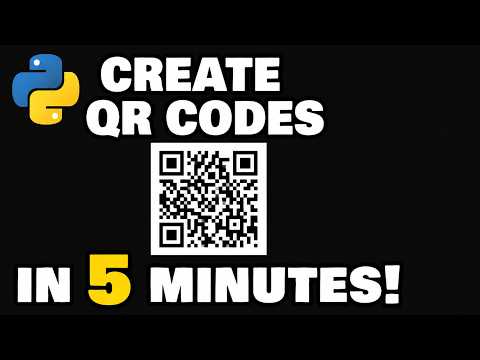 Create QR Codes with Python in 5mins || Python in 5mins