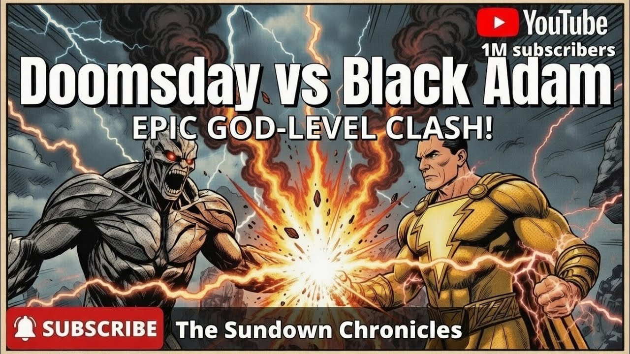 DOOMSDAY vs BLACK ADAM: Who Survives the Ultimate God-Level Destruction? #shorts