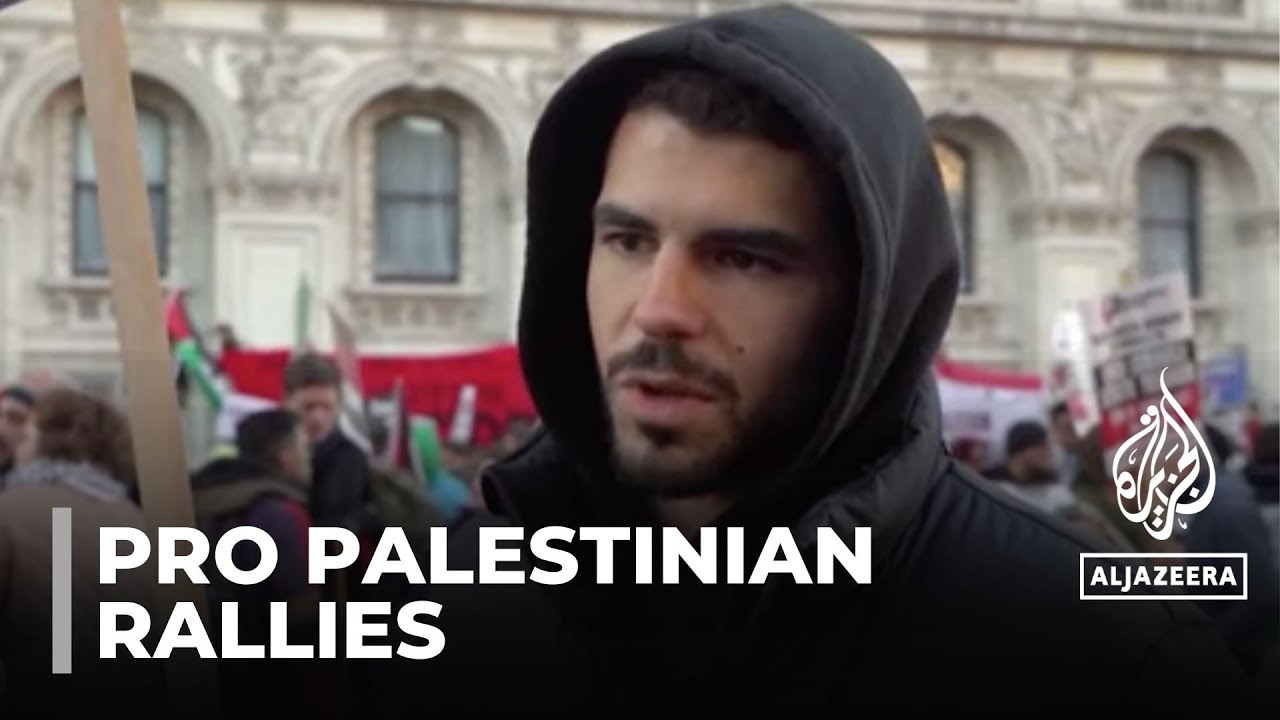 مسيرات فلسطينية: مظاهرات عالمية تدعو إلى وقف إطلاق النار