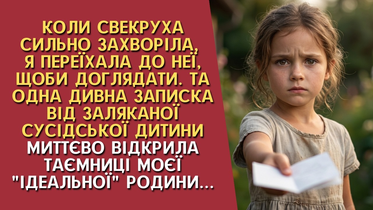 The rain soaked the crumpled note in Olena's hand, but three words burned through it: She's not sick. Tanya, the little girl from the crooked house, had risked everything to warn her. Olena almost...