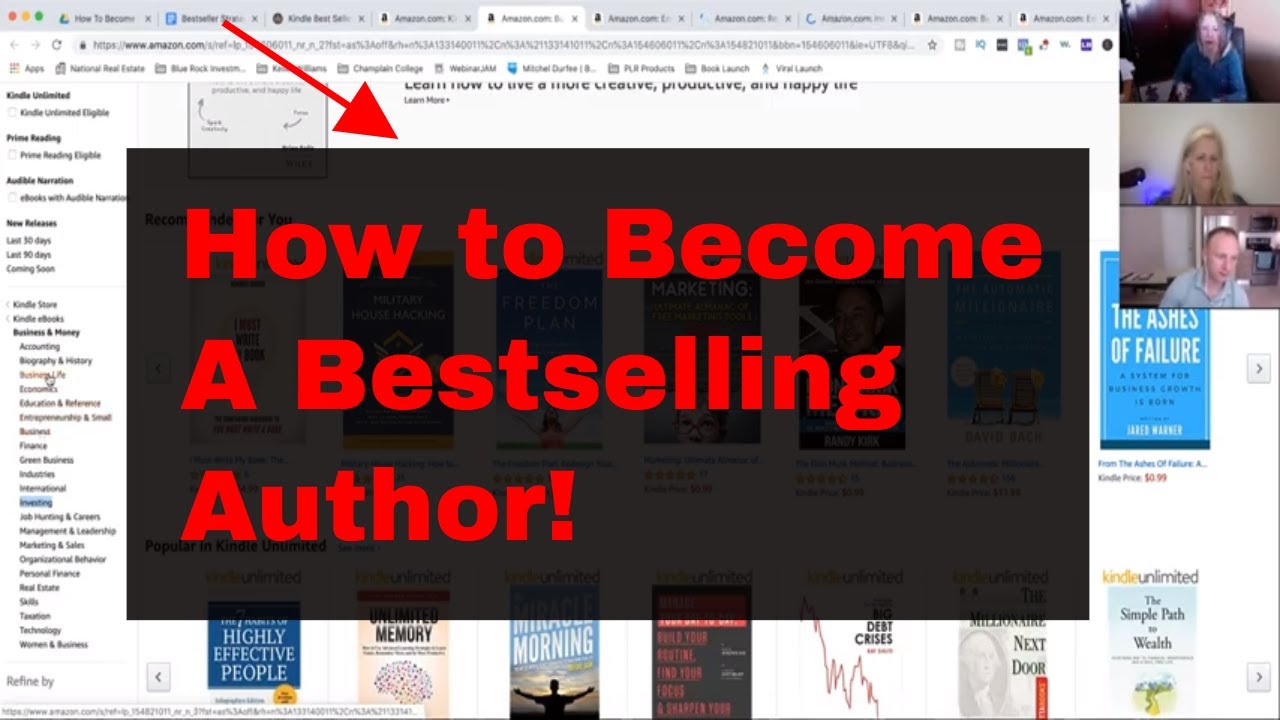 How to Become a Bestselling Author on Amazon - YouTube