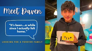 Meet Daven - an ambitious, hardworking 16-year-old still looking for his Forever Adoptive Family