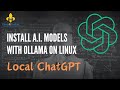 Run local chatgpt  ai models on linux with ollama