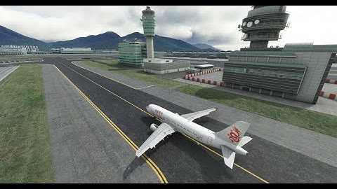 MSFS FENIX A320 Setup and Takeoff from Hong Kong.