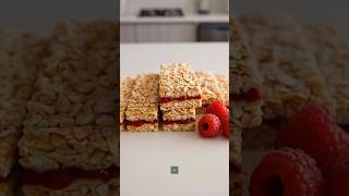 Raspberry Oat Bars No Bake #healthyeating #recipe#food #shortscooking