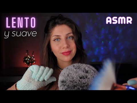 ASMR • LENTO y SUAVE para descansar - Cosquillas 100% GARANTIZADAS