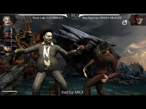 MKX Mobile - Lvl 60 Leatherface vs Boss Freddy Krueger