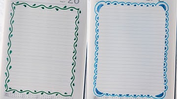 Assignment front page design /Border design for project /Project work designs /cover page design 