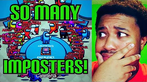 AMONG US, but with 99 IMPOSTORS by @thepixelkingdom REACTION!