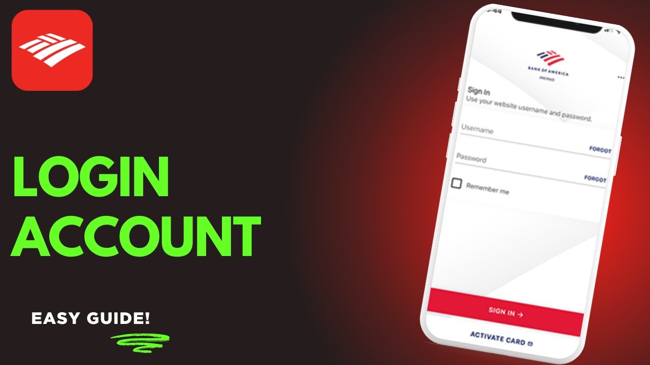 How To Login To Bank Of America Online Banking ! - YouTube