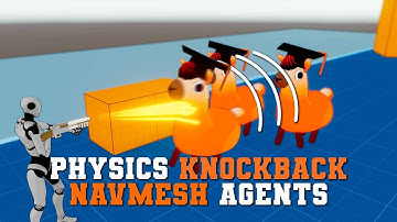 Knockback NavMeshAgents using Physics | AI Series 51 | Unity Tutorial