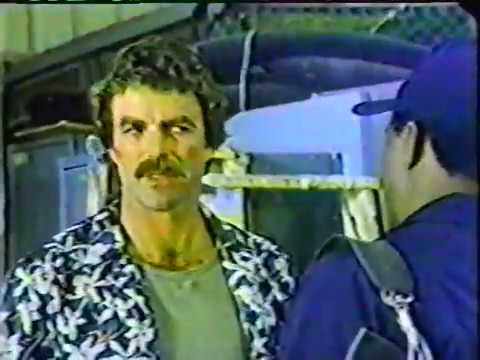 vintage helmet Magnum PI/Knots Landing promo & CBS network ID, 1981