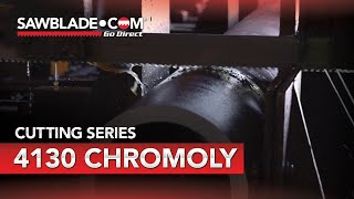 Cutting 4130 Chromoly Steel at Houston Metal Sawing