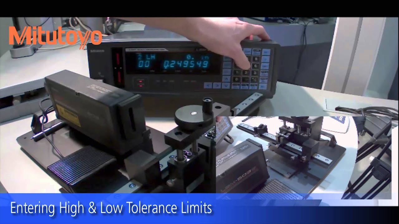 caliper 2 Entering Tolerance Limits - Mitutoyo LSM