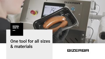 Bizerba How-to: Operating the universal tool of the tray sealer TPE10