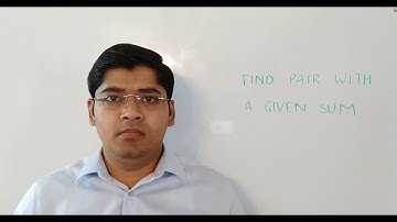 Find If a pair exits in array with a given Sum