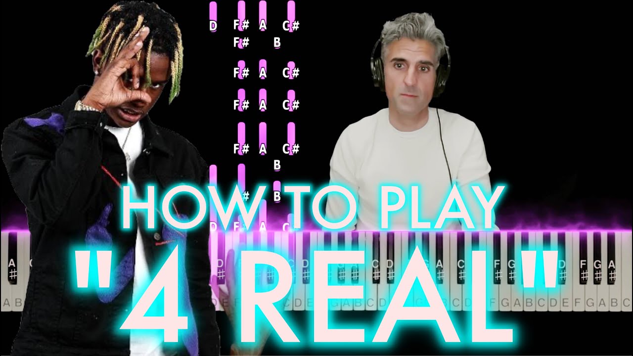 Baby Jungle - 4 REAL piano tutorial | Sheet Music | Chords | (TikTok Tutorials)