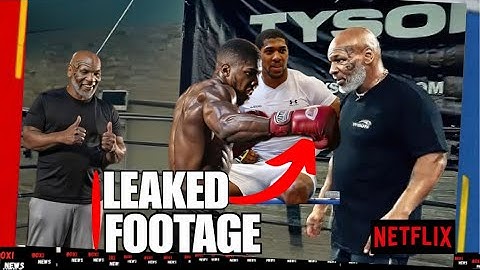 LEAKED FOOTAGE: Anthony Joshua Training With Mike Tyson Before Jake Paul Fight