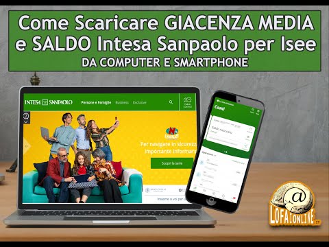 Come Scaricare Giacenza Media e Saldo Intesa San Paolo - Guida