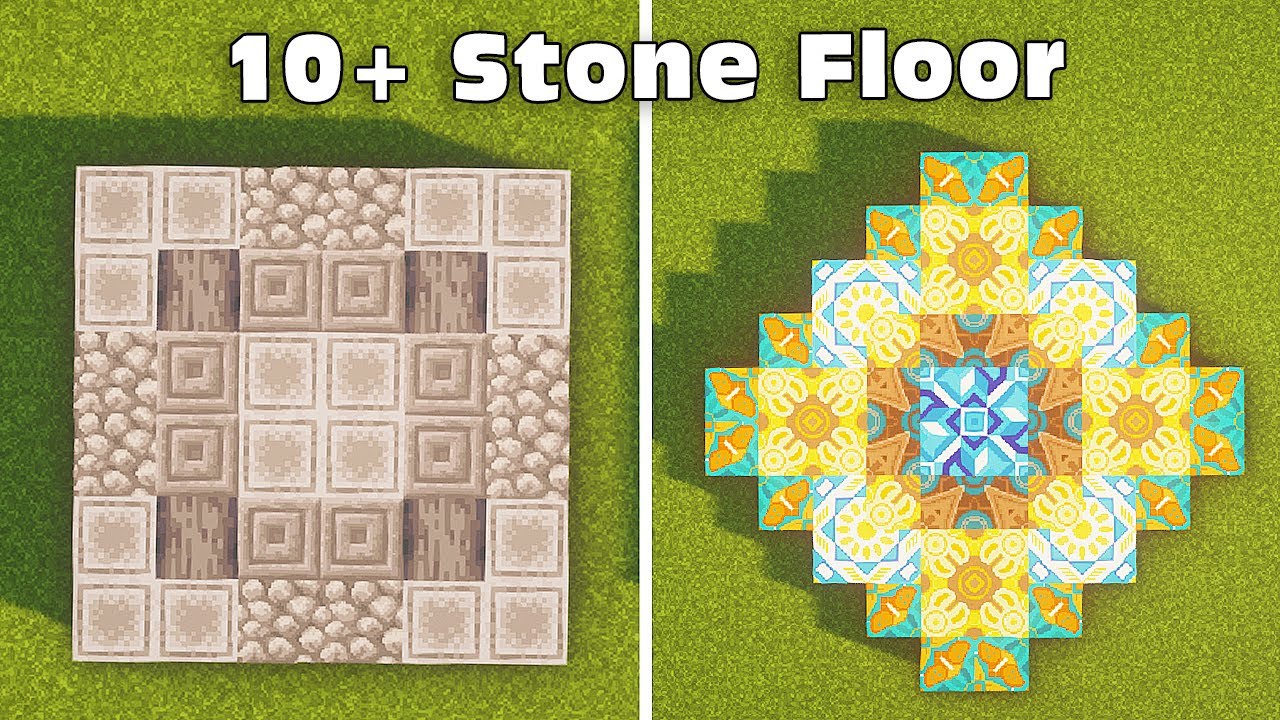 Minecraft: 10+ Stone Floor Interior Design Build Hacks and Ideas ...