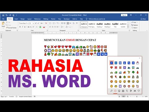 Cara Memunculkan EMOJI dengan Cepat di Microsoft Word - Trik Rahasia