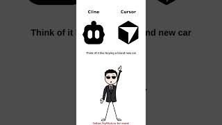 Cline vs Cursor #cline #cursor #aicoding #vscode #developer #programming #shorts