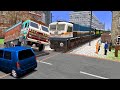 Train vs Truck | Stops the Train - Train Simulator Indian Railways