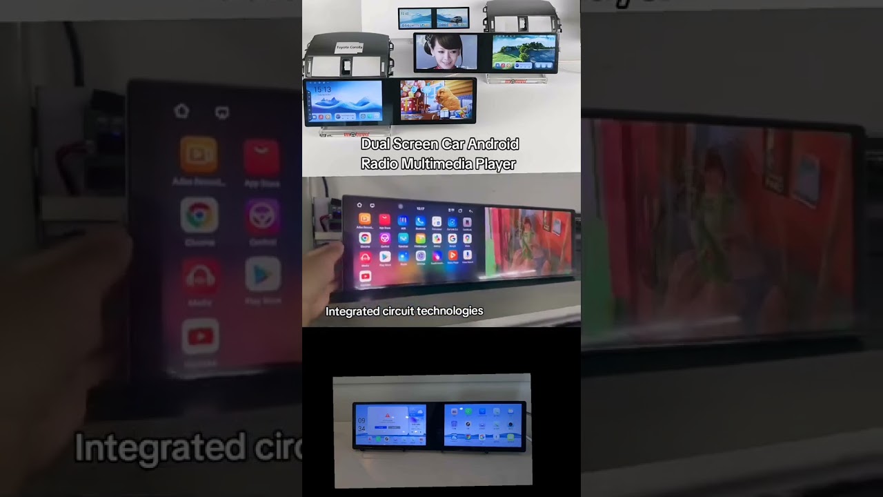 Dual Screen Car Android Radio Multimedia Player